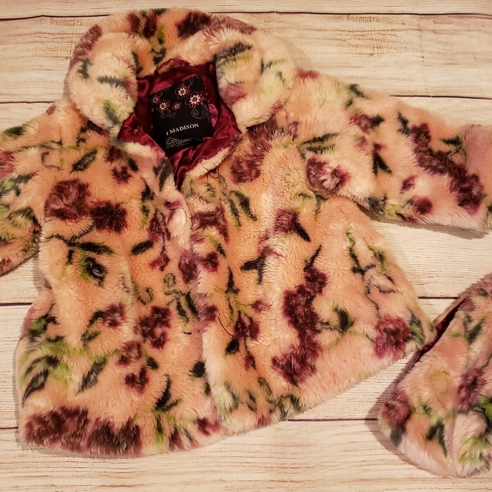 1 Madison Fur Coat and Hat - 12 months